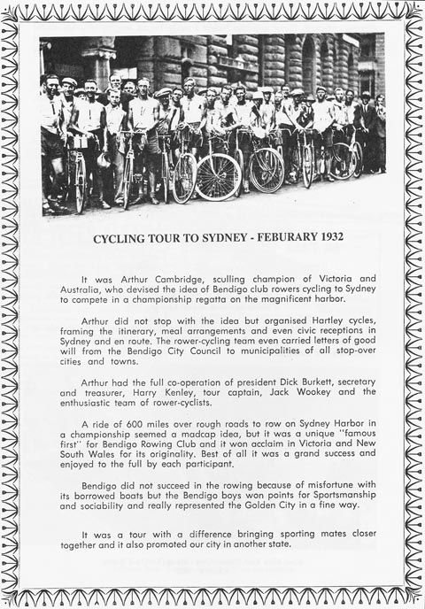 cycling tour to Sydney