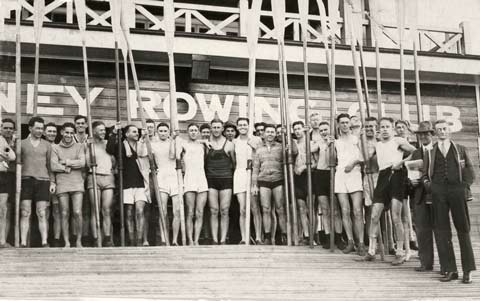 Sydney rowing club members