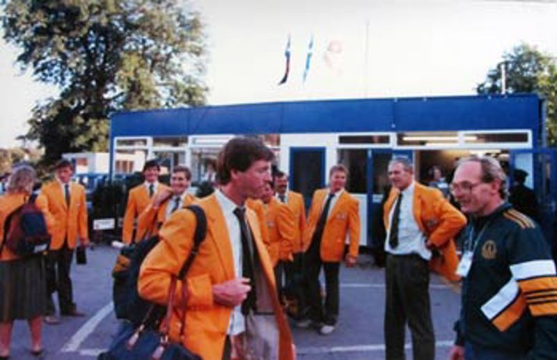1986 CG arrival at village