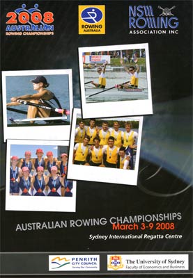 2008 Australian Rowing Championships programme cover