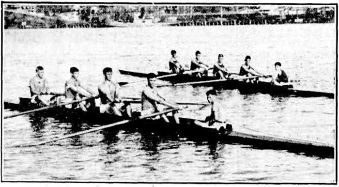 Southport School and Brisbane Grammar School crews