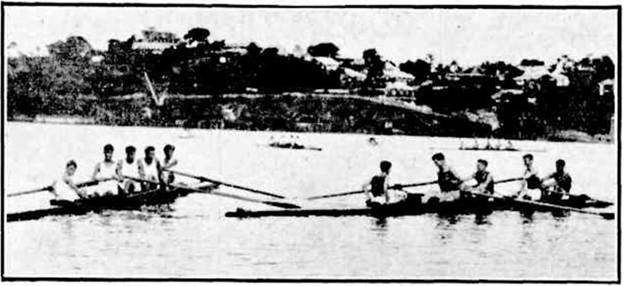 State High School and Brisbane Boys' College crews