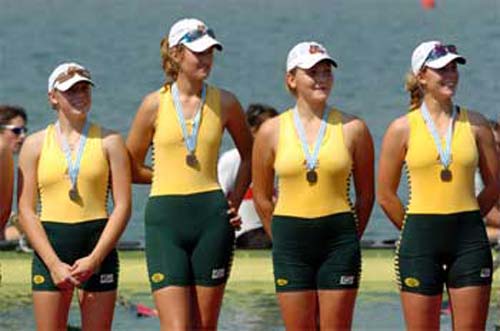 2004 Women's Junior Coxless Four Bronze Medallists